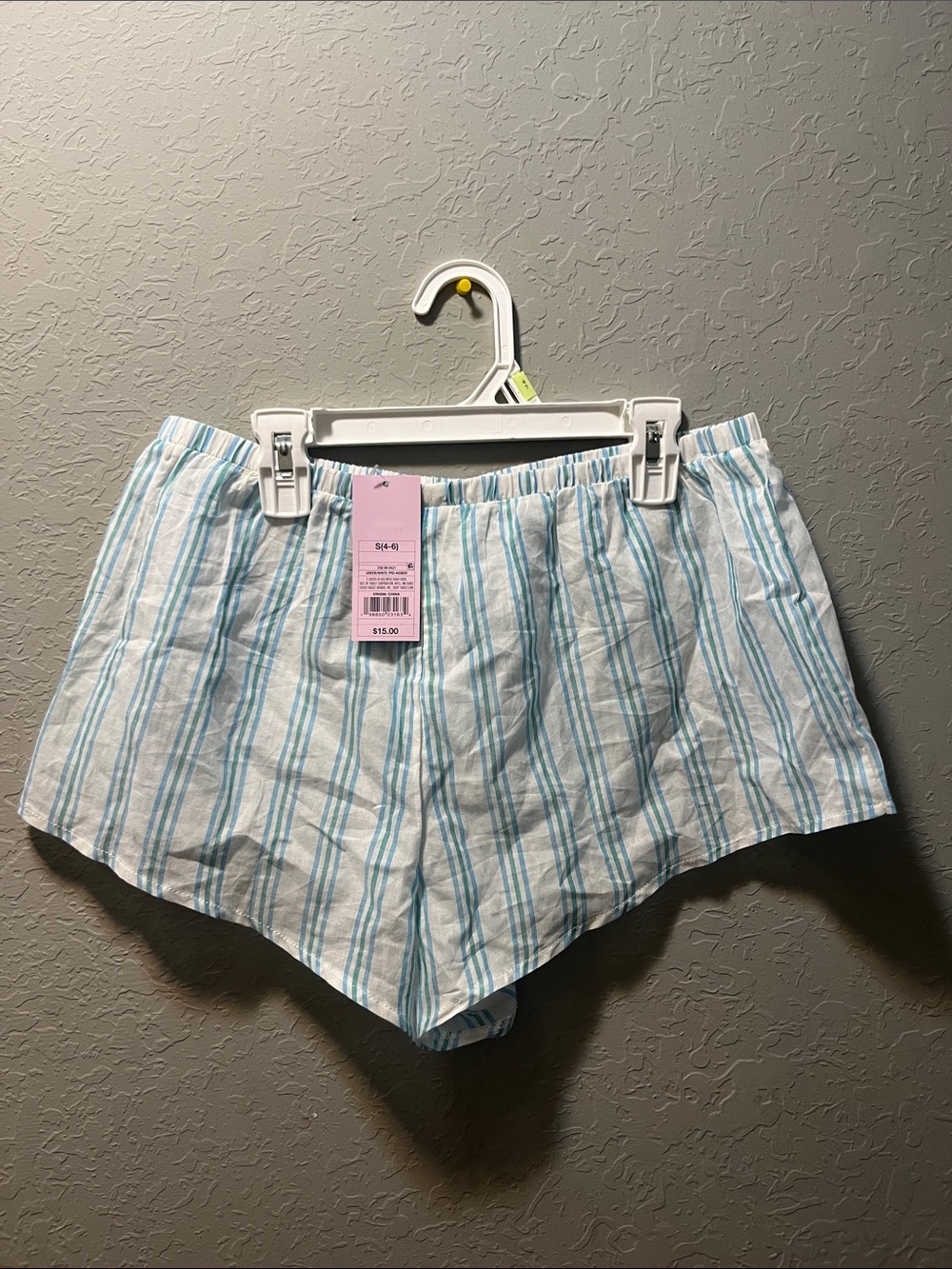 wild fable White and Light Blue Striped Women’s Shorts Skort